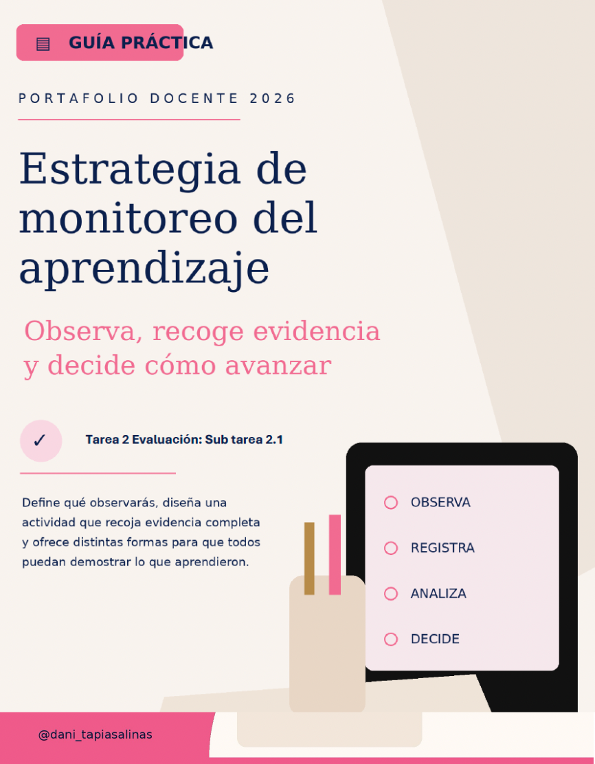 2.1 Estrategia de monitoreo de los aprendizajes