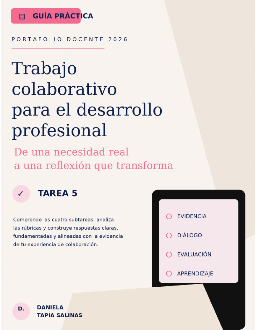 5. Trabajo colaborativo para el desarrollo profesional